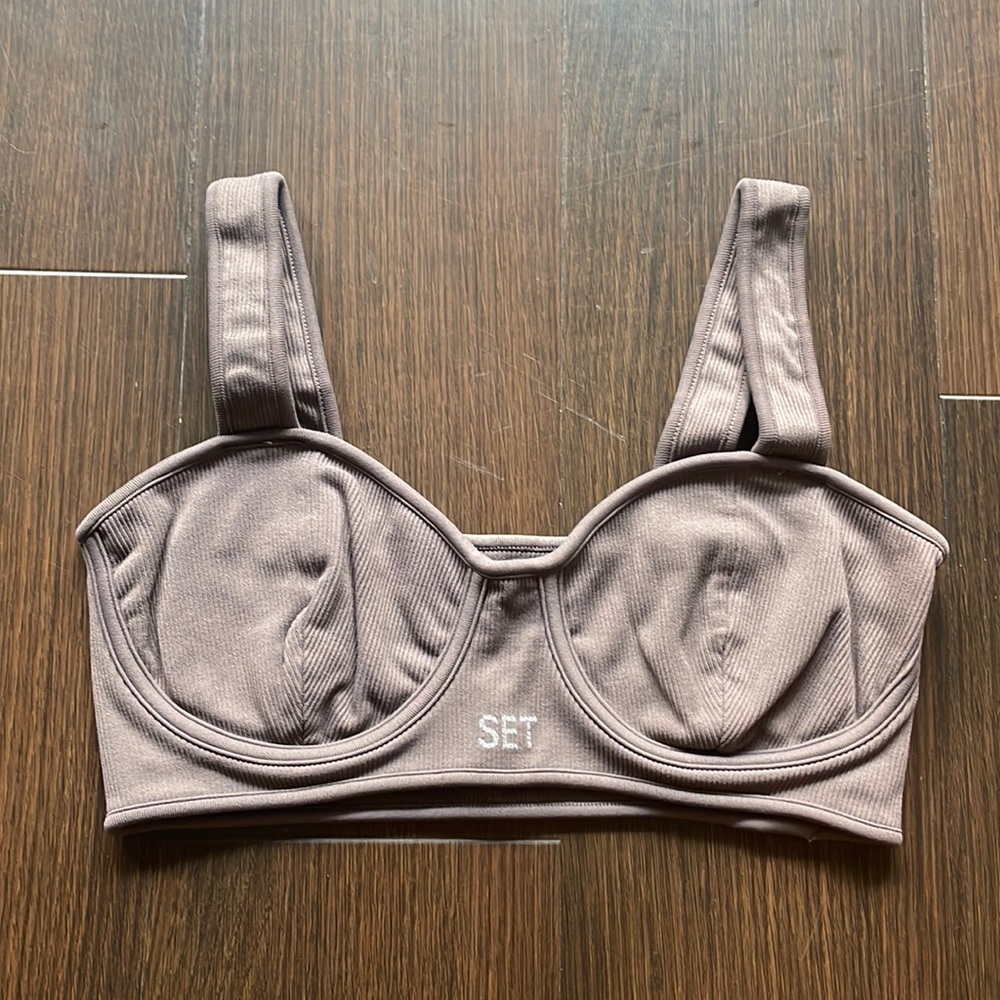 SET Active Sports Bra in Taupe